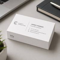 Tarjetas de Visita Personalizadas, Papel Laminado de 300 g/m², Impresión Offset, Doble Cara Tamaño/Color/Logotipo/Texto/Código QR personalizables.