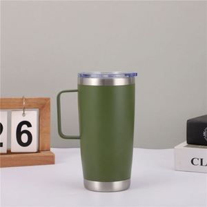 Portavasos para Auto, Apto para Vasos Aislados, Tapa Deslizante Antiderrames, Taza Térmica de Acero Inoxidable de 20 oz, Regalo Promocional ASM26 - Product Image 2