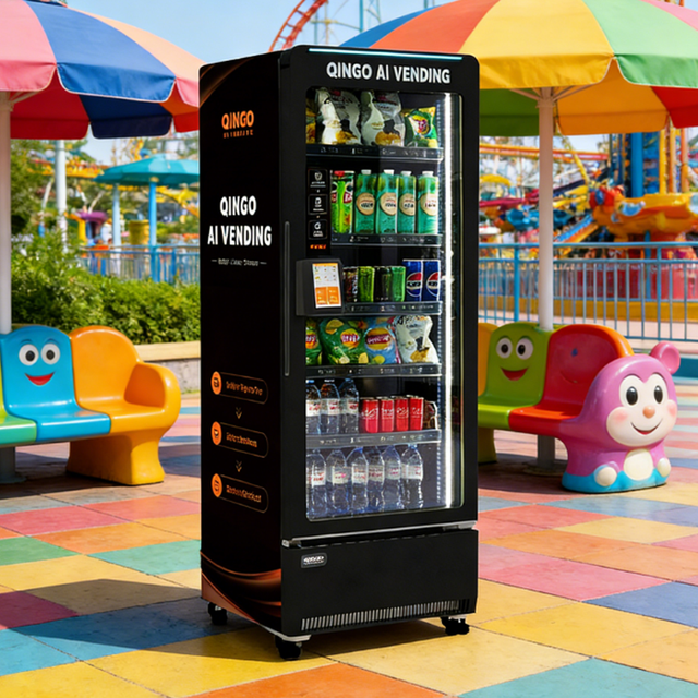 Qingo Factory Large Capacity Snack & Beverage Vending Machine with Cooling and Multiple Payment Options