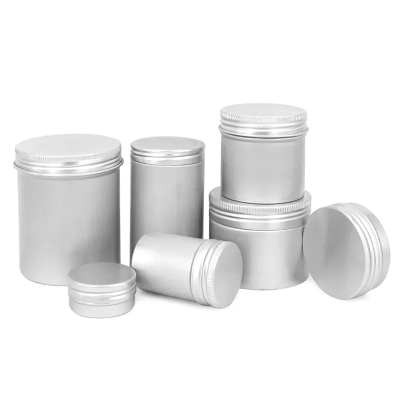 Leere Aluminium-Gewürz dose Runde Aluminium-Gewürz-Edelstahl-Magnet gewürz dose