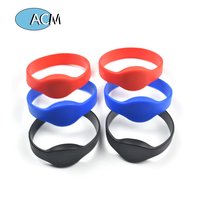Nouveau design, bracelet RFID en silicone 13,56 MHz 125 kHz ID IC, sécurité, accès aux portes, accès aux bâtiments de bureaux, bracelet RFID étanche