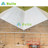 Serre commerciale en polycarbonate HUIFA avec système de privation de lumière Pc Sheet 100% Darkness Blackout Invernaderos Greenhouse