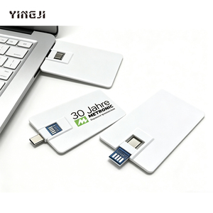 Unidad Flash USB 2 en 1 OTG 2.0 3.0 de Alta Velocidad con Forma de Tarjeta de Crédito, Unidad Flash USB-C para Teléfono <span class=keywords><strong>Celular</strong></span>, Memoria USB Tipo C de 32GB 16GB 8GB 4GB - Product Image 3