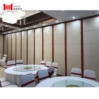 Luxury wooden surface soundproof acoustic movable folding wall partition dwg for mobile office wall
