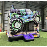 Château gonflable de location pour fêtes, château de saut gonflable avec souffleur, maison de rebond Monster Truck à vendre