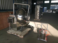Machine d'enrobage professionnelle avec système de pulvérisation automatique sucre d'arachide/enrobage chocolat noix