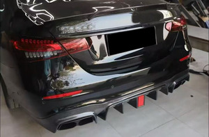 Nuevo Difusor de Parachoques Trasero de Fibra de Carbono Estilo Bra con Recortes para Escape, Instalación con Tornillos, Ajuste Universal para Mercedes-Benz Clase <span class=keywords><strong>E</strong></span> <span class=keywords><strong>W213</strong></span> - Product Image 2