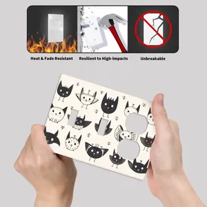 Imagen personalizada 3-Gang 2 Toggle 1 Accesorios de iluminación dúplex Cubierta de interruptor duradera - Product Image 5