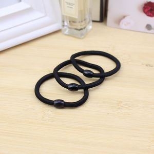 Élastiques à cheveux en tissu tressé noir pour usage quotidien - Product Image 2