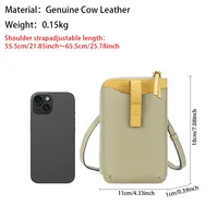 Tas Selempang Kulit Asli AndoBag untuk Wanita dan Remaja Putri, Dompet Clutch, Tempat Kartu, Tas Mini Selempang Bahu 1723