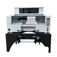 Küçük İşletmeler İçin 30cm UV DTF Mürekkep Püskürtmeli Rulodan Ruloya Yazıcı Vernik 2/3 Adet XP600/i1600/F1080 Baskı Kafası