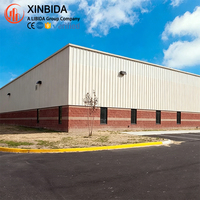 Entrepôt en structure métallique préfabriquée résistant aux séismes aux États-Unis, bâtiment métallique préfabriqué hautement rigide, entrepôt en acier