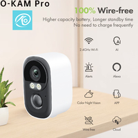 Caméra réseau extérieure 3MP, application Tuya, faible consommation d'énergie, design solaire étanche, batterie rechargeable interne, carte mémoire, CMOS