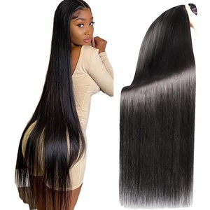 Precio al por mayor de fábrica Paquetes de cabello crudo recto, Paquetes de cabello indio crudo Extensión de cabello humano, Proveedor de cabello de templo indio crudo - Product Image 2