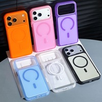 Coque de téléphone à plaque arrière magnétique interchangeable pour iPhone 17 Pro/18 Pro Max, étui antichoc en TPU+PC avec panneau arrière remplaçable