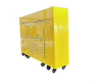 Professional 16 drawer tools box cabinet with wheels workshop tool holder cabinet storage tool cabinets roller shutter suppliers