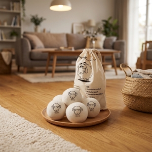 Nuevas Llegadas en Tendencia, Venta al por Mayor, Ecológicas, Reutilizables, Duraderas, Marca Zhengpu, 100% Lana de Nueva Zelanda, <span class=keywords><strong>Bolas</strong></span> de Lana Orgánica de 6-10 cm - Product Image 2