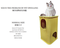 Panneaux acoustiques en feutre PET recyclé écologiques, matériau d'isolation phonique pour la réduction du bruit, pour la fabrication de niches pour chats et meubles pour animaux de compagnie.