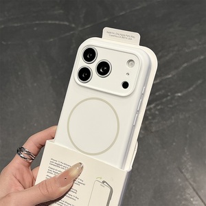 ขาตั้งโทรศัพท์ซิลิโคนคุณภาพสูง พร้อมเคสโทรศัพท์แม่เหล็ก สำหรับ iPhone 17 16 15 Pro Max เคสโทรศัพท์ซิลิโคนพร้อมขาตั้ง - Product Image 5