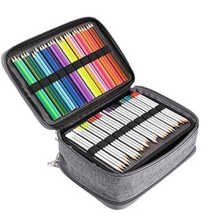 Trousse à crayons portable GF grande capacité personnalisée, 300 emplacements, 5 couches, étui à stylos, pochette à crayons, organiseur de fournitures scolaires et de <span class=keywords><strong>bureau</strong></span> pour artistes - Product Image 1