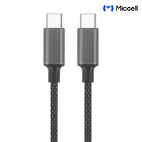 Cable de Carga USB-C a USB-C de 60W con Carga Rápida PD y Transferencia de Datos de Alta Velocidad, Cable de Datos para Usuarios de Teléfonos y Tabletas