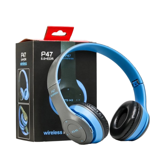 Promotion P47 Wireless On-Ear Headphones Metal Foldable Design Mic for 5.0 ENC Noise Cancellation for