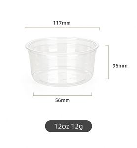 Custom LOGO Large PET <b>Cold</b> <b>Cup</b> 117mm 8oz 12oz 14oz 16o 24oz 32oz Round Bottom Fat Clear Plastic <b>Cups</b> with Dome Lids - Product Image 3