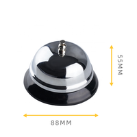 YH 88*55mm Casino En Acier Inoxydable Baccarat Table Dealer Anneau Cloche Manuel Restaurant Cloche Hôtel Appel Cloche pour Le Jeu