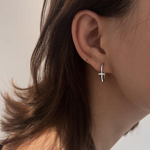 Pendientes de lujo de alta calidad al por mayor para mujer, joyería de moda, pendientes de aro de estrella para regalo - Product Image 3