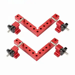 90 Degree 120mm Positioning Squares 4.7" X 4.7" Aluminium Alloy Right Angle Clamps Woodworking Carpenter Tool L Block Square