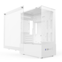 AntarcChill Wholesale Gaming PC Case Micro ATX Mid Tower Sea View Computer Chassis Tempered Glass Side & Front Panel Desktop