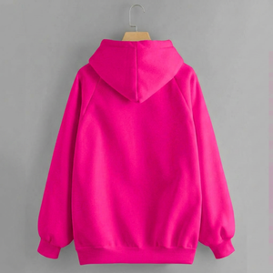 Sudaderas con capucha de algodón 100% para mujer 280 GSM poliéster-algodón polar bordado e impreso Sudadera con capucha de invierno con logotipo frontal - Product Image 2