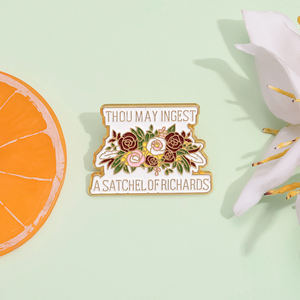 TU PEUX INGÊTER une sacoche <span class=keywords><strong>de</strong></span> RICHARDS émail broche fleur broche revers Badge bijoux cadeau pour amis en gros - Product Image 2