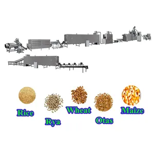 Línea de producción de proceso de copos de maíz de cereales de desayuno de azúcar multifunción