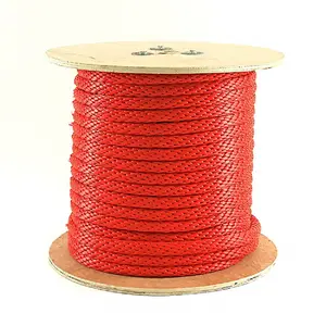 लाल रंग में और ठोस लट संरचना समुद्री रस्सी polypropylene से बना समुद्री आपूर्ति के रूप में इस्तेमाल किया जा सकता है या घाट रस्सी