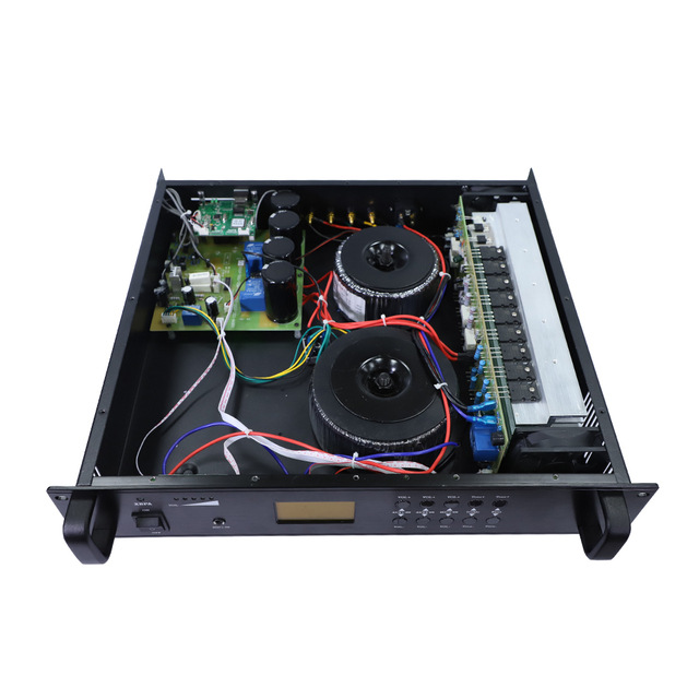 IP Network Audio Power Amplifier 2U Structure with 100-2000W Output Public Address System Speaker Sound Equipment