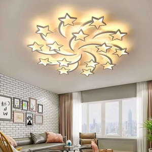 Plafoniera a stella a LED in acrilico moderno luce decorativa per interni di arte camera da letto studio sala da pranzo <span class=keywords><strong>lampadario</strong></span> a soffitto per camera dei bambini - Product Image 5