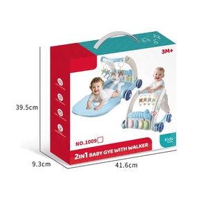 Andador Multifuncional <span class=keywords><strong>para</strong></span> Bebé 2 en 1 con Gimnasio de Actividades, Tapete de Juego, Piano de Pedal y Manta de Fitness, Tapete de Juego Portátil No Tóxico - Product Image 6