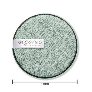 Tampon nettoyant pour le visage en coton biologique rond, réutilisable, <span class=keywords><strong>éponge</strong></span> démaquillante en microfibre <span class=keywords><strong>de</strong></span> <span class=keywords><strong>bambou</strong></span> - Product Image 2