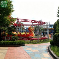 Montagnes russes Dragon Glissant pour 16 Personnes, Grand Équipement de Parc d'Attractions Extérieur pour Enfants et Adultes