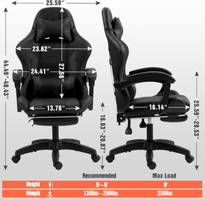 <span class=keywords><strong>Silla</strong></span> Gaming AJUNION 90-135 °   <span class=keywords><strong>Silla</strong></span> de Computadora Reclinable con Reposapiés, <span class=keywords><strong>Silla</strong></span> <span class=keywords><strong>Gamer</strong></span> <span class=keywords><strong>para</strong></span> <span class=keywords><strong>Trabajar</strong></span> y Jugar, Versátil, con Bloqueo de Múltiples Ángulos - Product Image 2