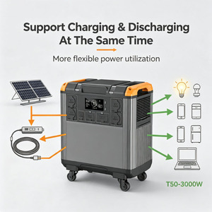 Station portable 3000W, batterie LiFePO4 5376Wh, générateur solaire MPPT, UPS, démarreur de secours pour la maison, le camping en plein air, l'utilisation en voiture - Product Image 1