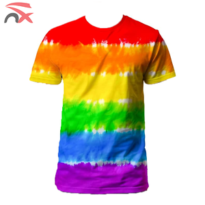 T-shirt con Stampa Digitale della Bandiera Arcobaleno LGBTQ in Poliestere 140g per Eventi all'Aperto dalla Fabbrica Nuoxin - Product Image 2
