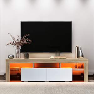 Mobile TV LED Moderno di Alta Qualità con Pannello in Legno e <span class=keywords><strong>Vetrina</strong></span> Contenitore per <span class=keywords><strong>Soggiorno</strong></span>, Camera da Letto, Appartamento, Hotel - Durevole ed Ecologico - Product Image 4