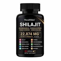 Shilajit de qualité alimentaire, mélange 10 en 1 en capsules, 100 % pur, complexe à base de plantes, étiquette privée, vente en gros disponible