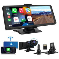 SUNWAYI personnalisé Android Auto Carplay 10.26 pouces écran tactile Dashcam 4k 1080p double objectif Dash Cam GPS Carplay