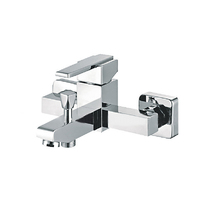 Robinet de douche moderne en laiton à 2 fonctions avec douchette à disque céramique murale pour hôtel/villa