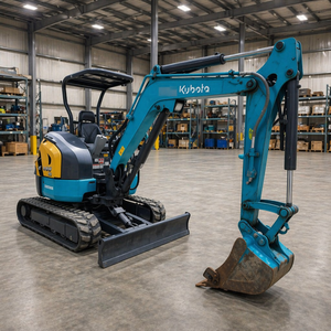 Miniexcavadora de orugas usada, modelo 2015, 95% nueva, 3 toneladas, con motor, caja de cambios, cucharón de 0.4m, potencia de 13.4kW e inspección por video. - Product Image 3