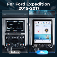 Accesorios de Radio con Pantalla Vertical de 12.1 Pulgadas, Snapdragon 665 para Ford Expedition 2015-2018, Pantalla Táctil de 8+128GB, GPS Automático Inalámbrico