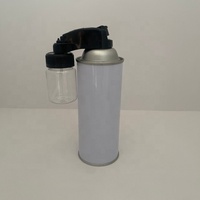 Bouteilles en métal aérosol de 450 ml de diamètre 65 mm avec petite bouteille en plastique pour peinture chimique, revêtement, laque pour cheveux, désodorisant
